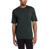 image:image100 Merino Wool Mens Lightweight TShirt  Crew Neck Short Sleeve ShirtForest Green