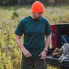 image:image100 Merino Wool Mens Lightweight TShirt  Crew Neck Short Sleeve ShirtForest Green
