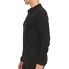 image:image100 Merino Wool Mens Long Sleeve Knit Button Up  Full Length Button Front Closure  Regular FitBlack