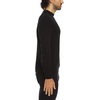 image:image100 Merino Wool Mens Midweight Mock Neck  Base Layer Top  Warm Under ShirtBlack