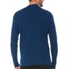 image:image100 Merino Wool Mens Midweight Mock Neck  Base Layer Top  Warm Under ShirtNavy Blue