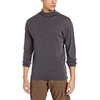image:image100 Merino Wool Mens Turtleneck  Midweight Long Sleeve Base LayerCharcoal Gray