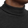 image:image100 Merino Wool Mens Turtleneck  Midweight Long Sleeve Base LayerCharcoal Gray
