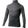 image:image100 Merino Wool Mens Turtleneck  Midweight Long Sleeve Base LayerCharcoal Gray