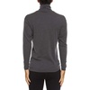 image:image100 Merino Wool Mens Turtleneck  Midweight Long Sleeve Base LayerCharcoal Grey