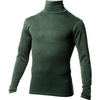 image:image100 Merino Wool Mens Turtleneck  Midweight Long Sleeve Base LayerForest Green