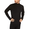 image:image100 Merino Wool Quarter Zip  Mens Expedition Weight Mid Layer  Moisture Wicking  Anti OdorBlack