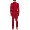 image:image100 Merino Wool Union Suit  Mens Midweight Thermal Base LayerTrue Red