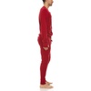 image:image100 Merino Wool Union Suit  Mens Midweight Thermal Base LayerTrue Red