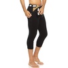 image:image100 Merino Wool Zip Off Base Layer 34 Bottoms  Mens Expedition Weight Thermal UnderwearBlack