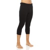 image:image100 Merino Wool Zip Off Base Layer 34 Bottoms  Mens Expedition Weight Thermal UnderwearBlack