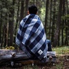 image:imageCamp Throw Blanket  80 Recycled Wool  Buffalo Plaid  Warm Throw Blanket  Thick  Washable  62W x 80L  Brown and Tan PlaidGray and Blue Plaid