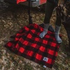 image:imageCamp Throw Blanket  80 Recycled Wool  Buffalo Plaid  Warm Throw Blanket  Thick  Washable  62W x 80L  Brown and Tan PlaidRed  Black
