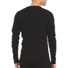 image:imageLong Sleeve Mens Henley  100 Merino Wool  3 Button Front Closure  Casual ShirtBlack