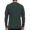 image:imageLong Sleeve Mens Henley  100 Merino Wool  3 Button Front Closure  Casual ShirtForest Green