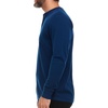 image:imageLong Sleeve Mens Henley  100 Merino Wool  3 Button Front Closure  Casual ShirtNavy Blue