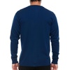 image:imageLong Sleeve Mens Henley  100 Merino Wool  3 Button Front Closure  Casual ShirtNavy Blue
