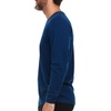 image:imageMens Long Sleeve VNeck  100 Merino Wool Base Layer  Casual Shirt  Under Layer  MidlayerNavy Blue