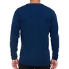 image:imageMens Long Sleeve VNeck  100 Merino Wool Base Layer  Casual Shirt  Under Layer  MidlayerNavy Blue