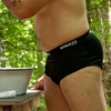 image:imageMens Micro Weight Woolverino Briefs 84 Merino Wool 12 Nylon 4 SpandexBlack