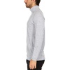 image:imageMens Microweight 14 Zip Mock Neck  Base Layer Shirt  Merino Wool Thermal TopAsh Gray