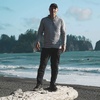 image:imageMens Microweight 14 Zip Mock Neck  Base Layer Shirt  Merino Wool Thermal TopAsh Gray