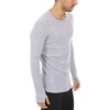 image:imageMens Midweight Base Layer Long Sleeve Shirt  85 Merino Wool  Moisture Wicking CrewAsh Gray