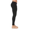 image:imageMens Midweight Flyless Running Tights  85 Merino Wool  Base Layer BottomsBlack