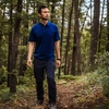 image:imageMens Polo Shirt  Merino Wool  Golf Shirt  Work ShirtNavy Blue