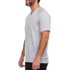 image:imageMerino Wool Woolverino Mens Micro VNeck TShirt Moisture WickingAsh Gray