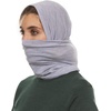image:imageMinus33 Merino Wool Micro Weight Woolverino Multiclava  Multifunctional Headwear  UV Protection  Hiking Neck GaiterAsh Gray