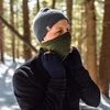 image:imageMinus33 Merino Wool Micro Weight Woolverino Multiclava  Multifunctional Headwear  UV Protection  Hiking Neck GaiterOlive Drab