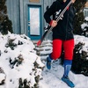 image:imageMinus33 Merino Wool Mountain Heritage Elite Light Snowboard Socks  Made in the USA  NoSlip Over the Calf SocksBlack