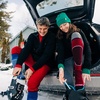 image:imageMinus33 Merino Wool Mountain Heritage Elite Liner Over the Calf Ski Socks  Made in the USA  Warm Knee High SocksRed