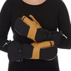 image:imageMinus33 Merino Wool Trigger Finger Mittens  Three Finger Mitts  Classic Ski and Snowboarding Gloves  Warm and BreathableTanBlack