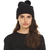 image:imageMinus33 Midweight Everyday Knit Cuff Pom Beanie  100 Merino Wool Winter HatBlack