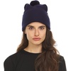 image:imageMinus33 Midweight Everyday Knit Cuff Pom Beanie  100 Merino Wool Winter HatNavy Blue