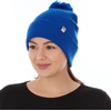image:imageMinus33 Midweight Everyday Knit Cuff Pom Beanie  100 Merino Wool Winter HatRoyal Blue