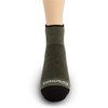 image:imageUSA Made  Ankle Socks  Trail Running Socks  Merino Wool  Mountain HeritageS13 Micro Weight Olive Drab