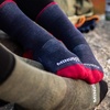 image:imageUSA Made  Micro Cushion Crew Socks  Hiking Socks  Merino Wool  Mountain HeritageS35 Micro  Cushion Patriot