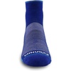 image:imageUSA Made  Running Ankle Socks  Merino Wool Micro No Cushion  Moisture Wicking Quarter Crew Running Sock  Blue  Large