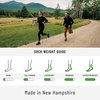 image:imageUSA Made  Trail Running Ankle Socks  Merino Wool Full Cushion Sock  Moisture Wicking Quarter Crew Running SockBlue
