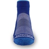 image:imageUSA Made  Trail Running Ankle Socks  Merino Wool Full Cushion Sock  Moisture Wicking Quarter Crew Running SockBlue