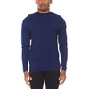 image:image100 Merino Wool  Mens Long Sleeve Crew Shirt  Thermal Base Layer170 Lightweight Navy