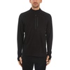 image:image100 Merino Wool Mens Expedition Weight Quarter Zip  Moisture Wicking SweaterBlack