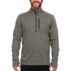 image:image100 Merino Wool Mens Expedition Weight Quarter Zip  Moisture Wicking SweaterGranite Green