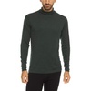 image:image100 Merino Wool Mens Turtleneck  Midweight Long Sleeve Base LayerForest Green