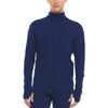 image:image100 Merino Wool Quarter Zip  Mens Expedition Weight Mid Layer  Moisture Wicking  Anti OdorNavy Blue