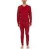 image:image100 Merino Wool Union Suit  Mens Midweight Thermal Base LayerTrue Red