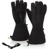 image:imageLeather Ski Glove  Warm Breathable Winter Gloves for Snow Sports  Wool Insulation  Classic Snowboarding GlovesBlack